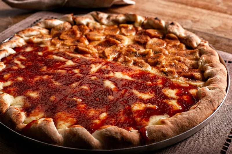 Bacon Jalapeño pizza with spicy kick